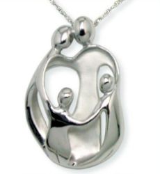 Picture for category Loving Family Large Silver Pendants