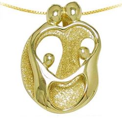 Picture for category Loving Family 14K Yellow Gold Pendants