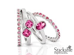 Picture for category October Pink Tourmaline Silver Rings