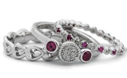 Picture for category June Rhodolite Stackable Silver Rings