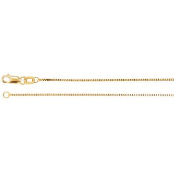 Picture of Yellow Gold Box Chain 0.80 mm