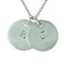 Picture of 2 Discs Initial Necklace