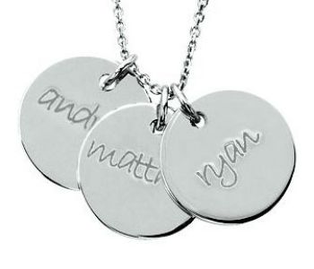 Picture of 3 Discs Name Necklace