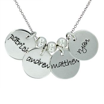 Picture of 4 Discs Name Necklace