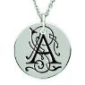 Picture of Large or XL Initial Disc Pendant