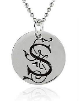 Picture of Large or XL Initial Disc Pendant