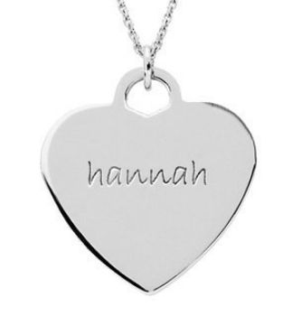 Picture of Heart Shaped Engravable Pendant