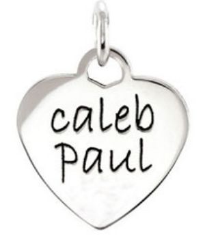 Picture of Small Engravable Heart Shaped Charm