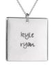 Picture of 2 Names Square Pendant