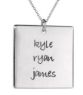 Picture of 3 Names Square Pendant