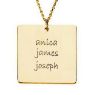 Picture of 3 Names Square Pendant