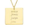 Picture of 4 Names Square Pendant