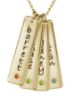 Picture of 4 Engravable Tall Tags with Stone