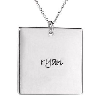 Picture of 1 Name Square Pendant