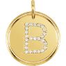 Picture of Initial B, Roxy Diamond Pendant