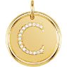 Picture of Initial C, Roxy Diamond Pendant