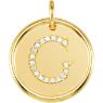 Picture of Initial G, Roxy Diamond Pendant