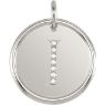 Picture of Initial I, Roxy Diamond Pendant