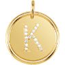 Picture of Initial K, Roxy Diamond Pendant