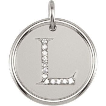 Picture of Initial L, Roxy Diamond Pendant