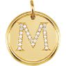 Picture of Initial M, Roxy Diamond Pendant