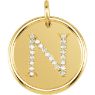 Picture of Initial N, Roxy Diamond Pendant