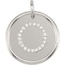 Picture of Initial O, Roxy Diamond Pendant