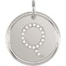 Picture of Initial Q, Roxy Diamond Pendant