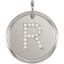 Picture of Initial R, Roxy Diamond Pendant