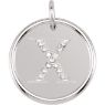 Picture of Initial X, Roxy Diamond Pendant