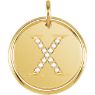 Picture of Initial X, Roxy Diamond Pendant