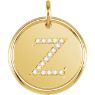 Picture of Initial Z, Roxy Diamond Pendant