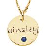 Picture of Small Disc Pendant with Stone