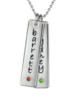 Picture of 2 Engravable Tall Tags with Stone