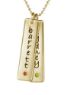 Picture of 2 Engravable Tall Tags with Stone