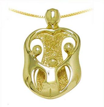 Picture of Gold Mother and Three Children Pendant