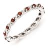 Picture of Sterling Silver Stackable Ring Garnet Birthstones