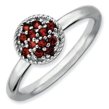 Picture of Silver Ring Garnet stones