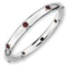 Picture of Silver Stackable Ring Garnet stones