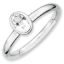 Picture of Silver Ring Oval Shaped White Topaz stone