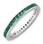 Picture of Silver Ring Created Emerald stones