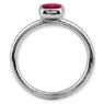 Picture of Silver Ring 1 Cushion-Cut Created Ruby Stone