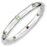 Picture of Silver Stackable Ring Round Peridot Stones