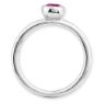 Picture of Silver Ring Low set 5 mm Round Pink Tourmaline