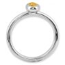 Picture of Sterling Silver Ring 1 Oval Citrine Stone