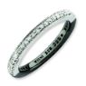 Picture of Sterling Silver Stackable Reversible Black & White Diamond Ring