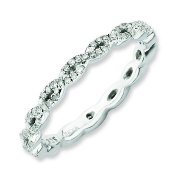 Picture of Sterling Silver Diamond Ring