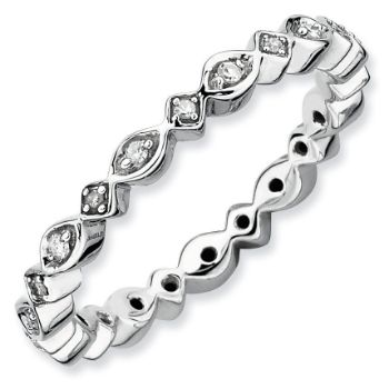 Picture of Silver Stackable Diamond Ring