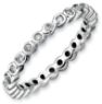 Picture of Silver Stackable Diamond Ring
