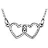 Picture of 14K Gold Petite Double Heart 18" Necklace